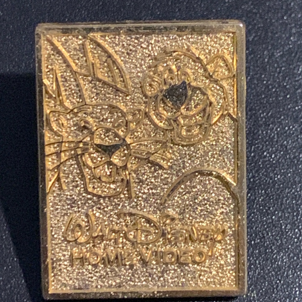 Vtg Walt Disney Home Video - The Jungle Book - Logo - Baloo Bagheera Disney Pin